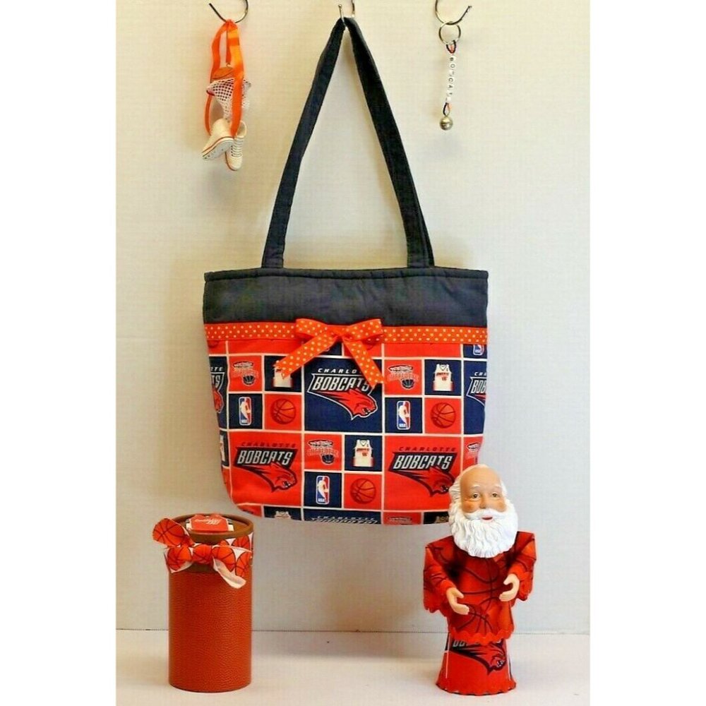 2008-2012 Charlotte Bobcats Tote Bag, Handbag NBA Memorabilia Rare Collectible